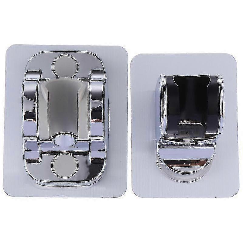 2pcs No-Drill Shower Head Holder, Adjustable Bathroom Bracket