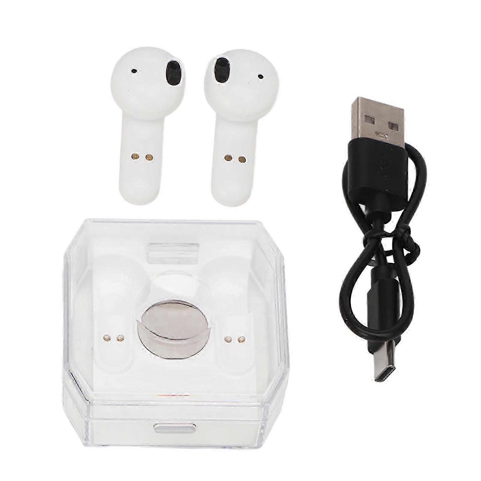 Bluetooth 5.3 Language Translator Earbuds for Music and Calling, 144 Languages, White