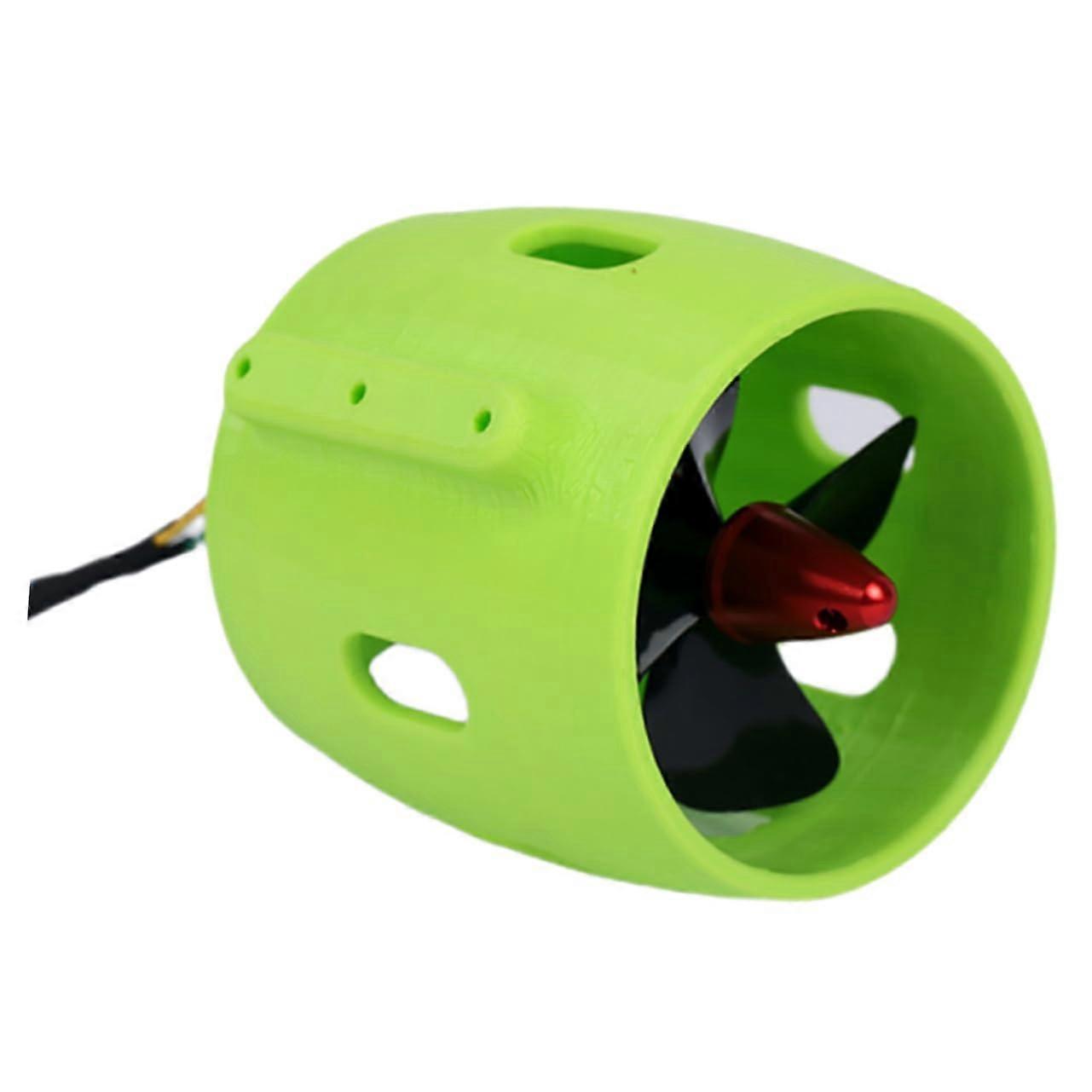 Underwater Brushless Motor Boat Model Set RC Amphibious Car Propeller Light Green