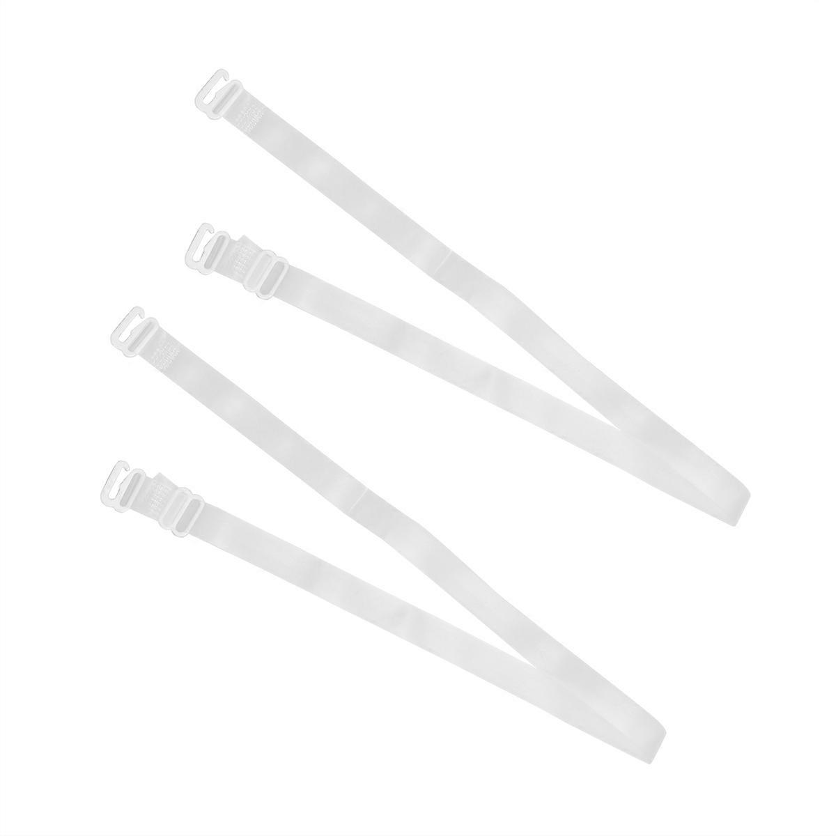 Adjustable Invisible Transparent Shoulder Straps Non Slip Silicone Straps for Women Compatible with Tank Tops, Dresses & Detachable Bras