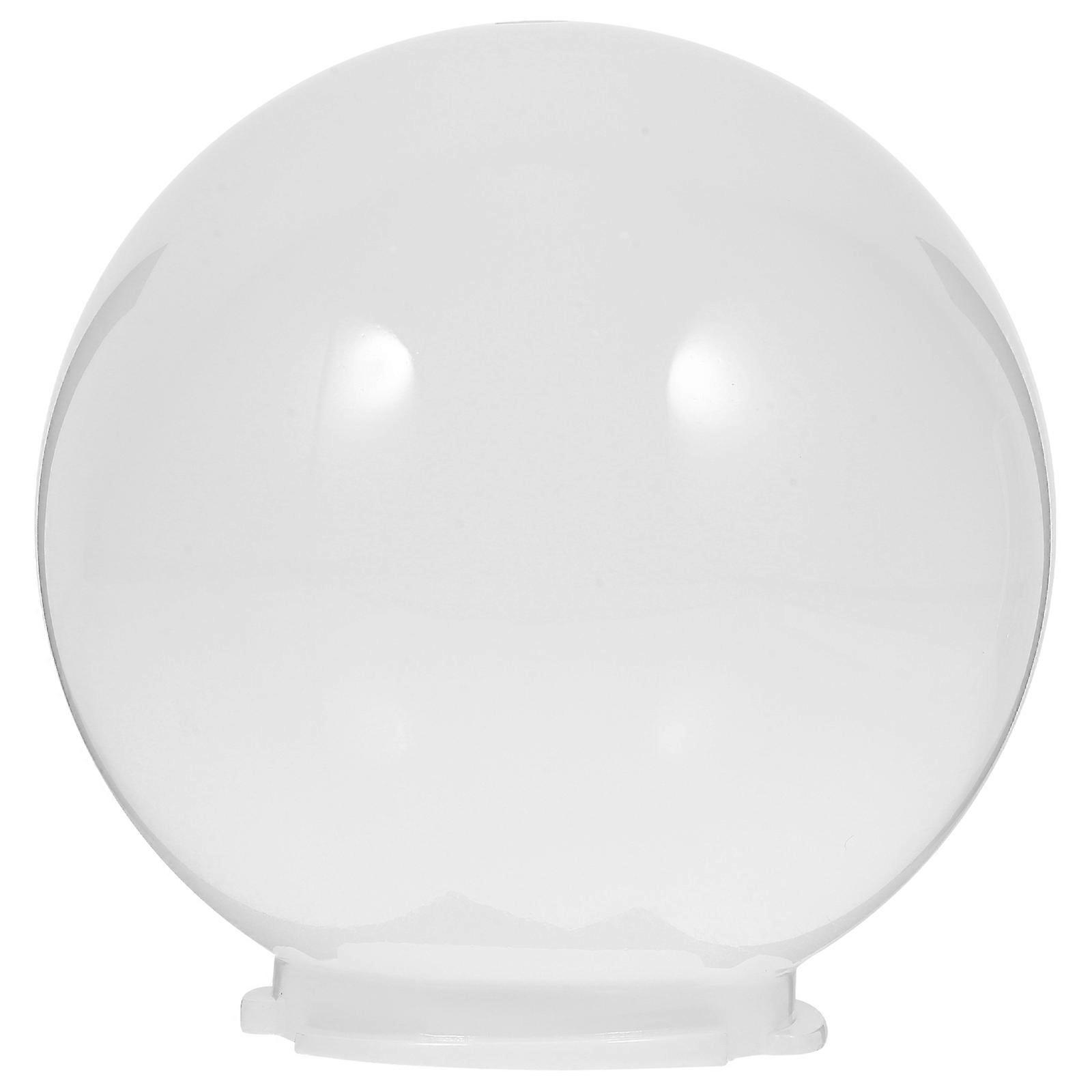 Globe Light Cover Outdoor Acrylic Lamp Protector White Shade Accessory
