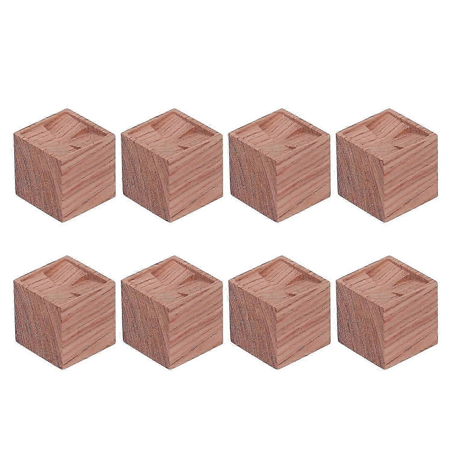 8pcs Essential Oil Diffuser Quadrate Simple Compact Rosewood Material Natural Style Aroma Diffuser f