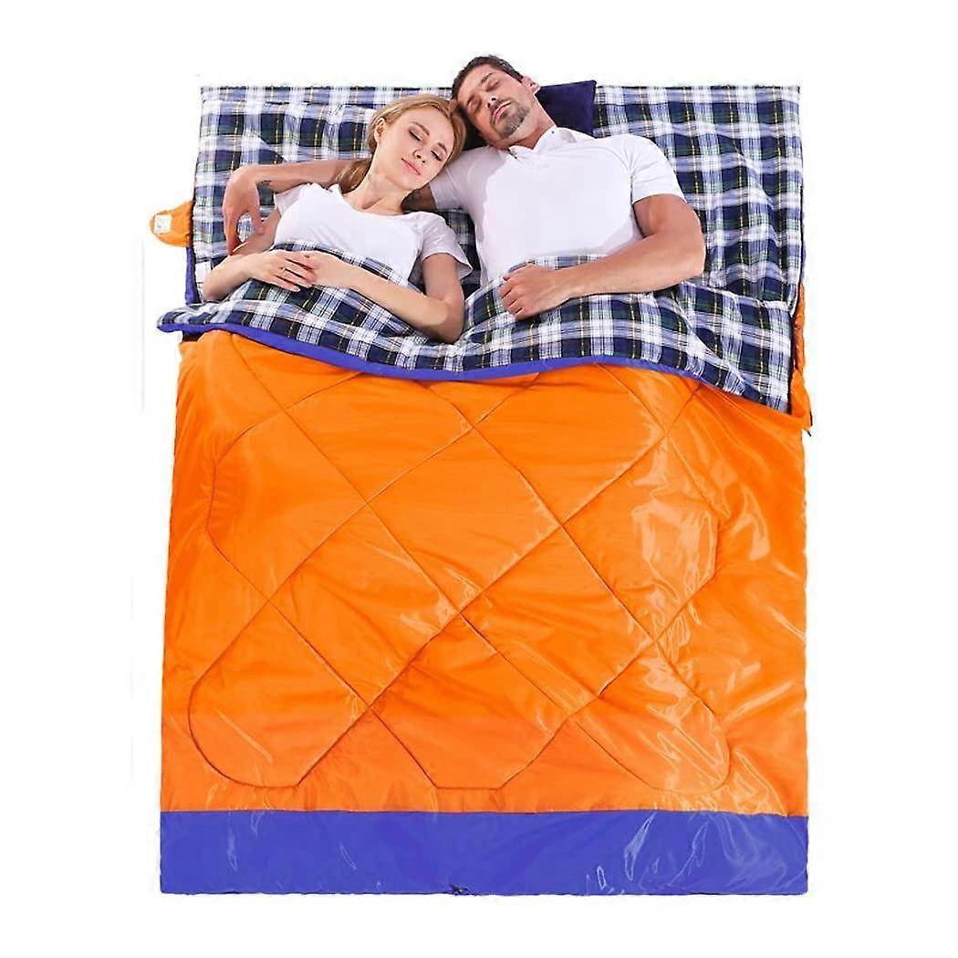 Lightweight Backpack Sleeping Bag for Adults, Double Sleeping Bag for Cold Weather, Queen Size