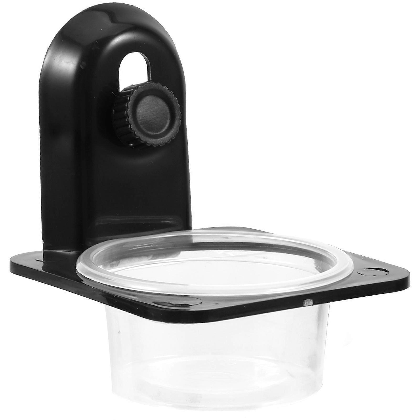 Gecko Feeder Bowl Reptile Food Dish Lizards Watering 3.73X3.26X2.99IN Thick and Transparent Design 1Pcs