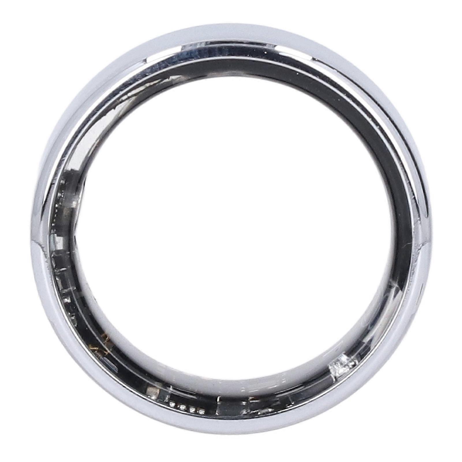 Smart Ring IP68 Water Resistant Multiple Sport Modes Step Counter Calorie Tracking Fitness Tracker Ring for Sports Silver 11 Size: Inner Diameter: 20