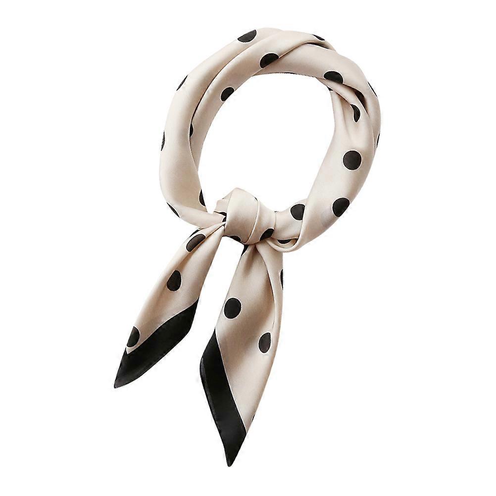 Lightweight Dot Print Simulated Silk Scarf for Women, Shawl and Summer Wrap, Fade Resistant Square Neck Design, Stylish and Skin Friendly