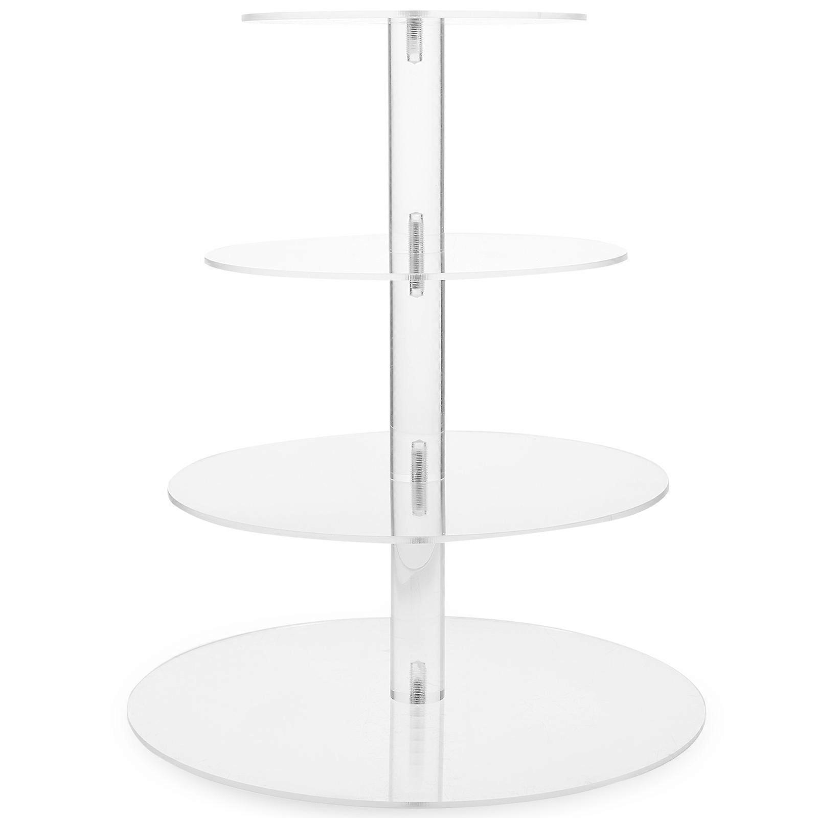 Acrylic Cupcake Stand Tiered Dessert Display Holder for Weddings, Parties, and Events – Holds Cupcakes, Cookies, and Snacks