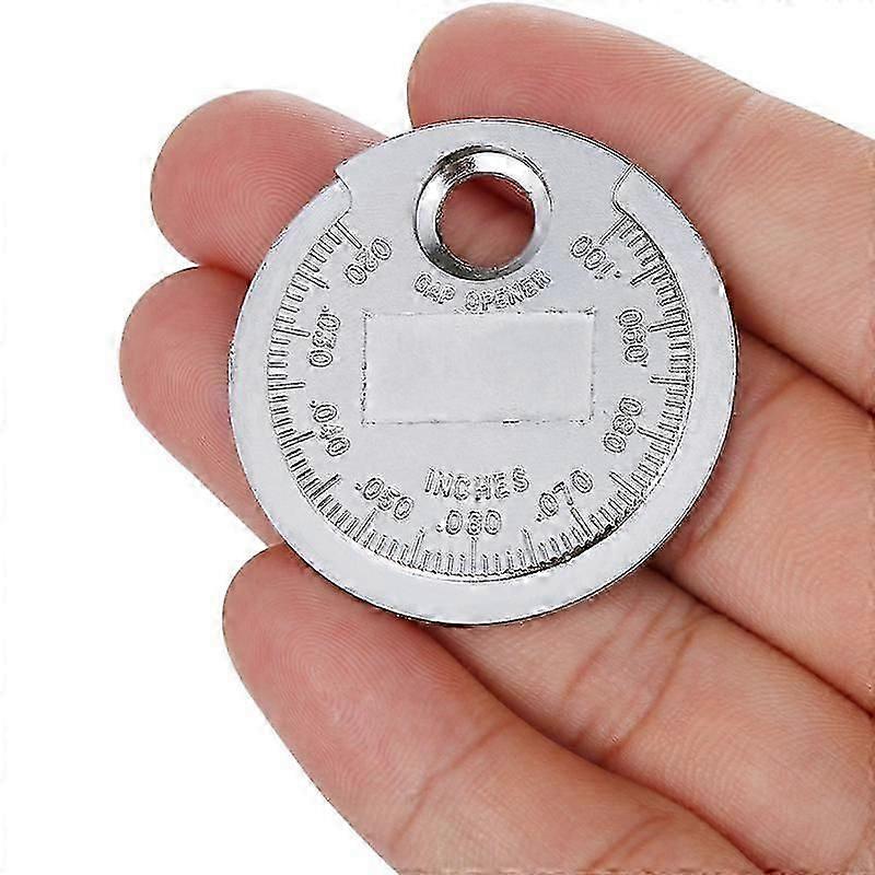 1Pc Spark Plug Gap Tool Measurement Coin Type Gauge 05-25MM Measurement Gage Hand Tools