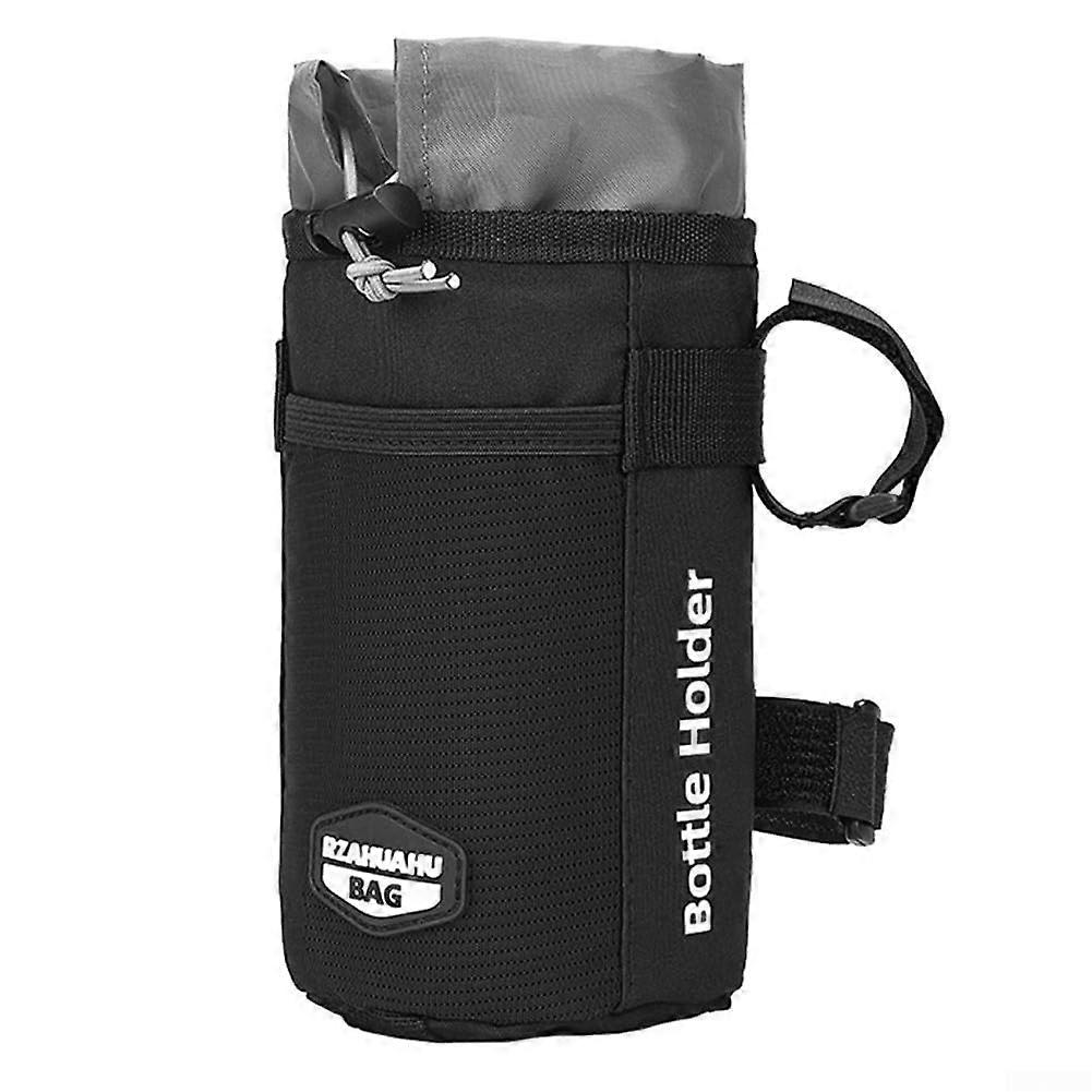 Multifunctional bicycle front bag, ideal storage solution for cycling enthusiasts on the go, black