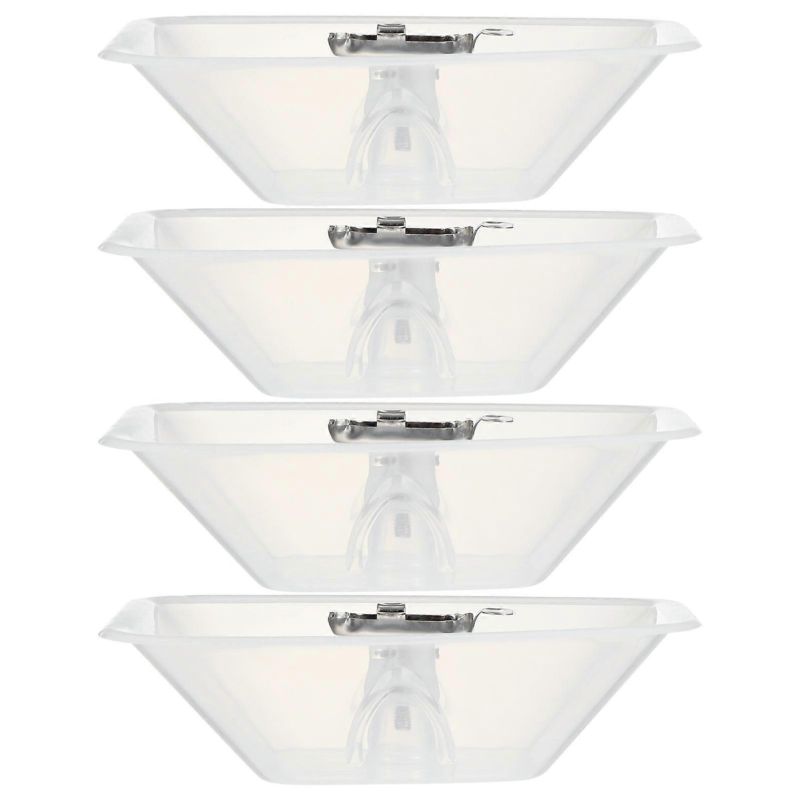 Clear Range Hood Oil Cup Home Use Hotel Use Restaurant Use Plastic Oil Collection 4Pcs