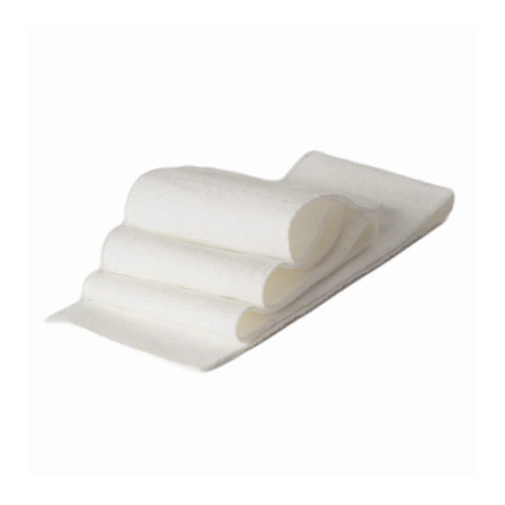 7x80cm, 650g/m, elastic, knitted fabric, ribbed trims, DIY (White)