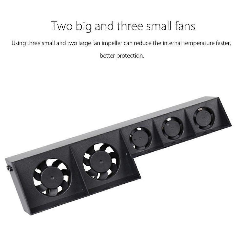 Cooling Fan Parts Cooling Unit for Console Gamers ABS Material 22.5x8.1x9cm Temperature Control 1Pcs
