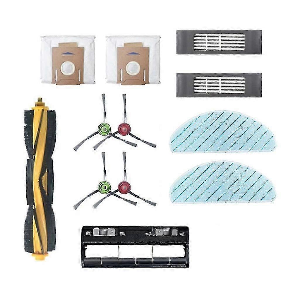 12pcs For Deebot T9 T9max T9power T10 Robot Vacuum With Brush Dust Box Filter Cleaning Replacement-Yvan-ss