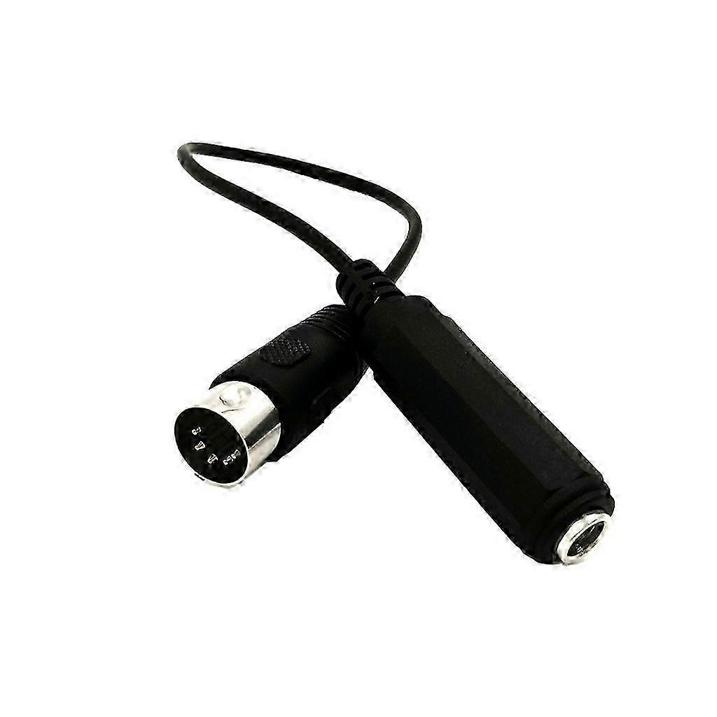 6.35mm TRS Female to 5Pin DIN Cable Adapter Cord Support 2 Way Conversion SZRH A-J