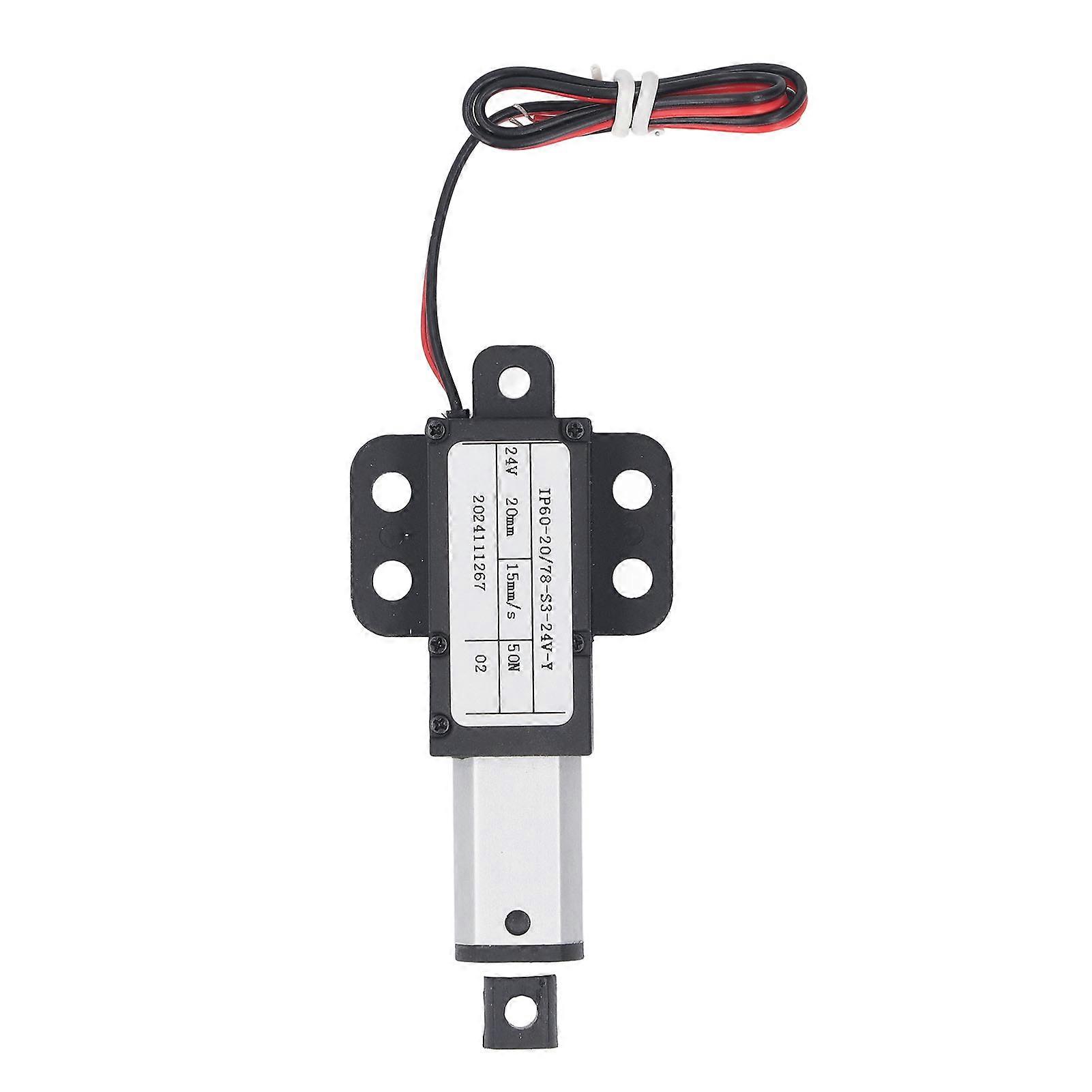 Electric Mini Linear Actuator 20mm Stroke 50N DC24V 15mm/s with Wing for Sofa Robot TV Desk Cabinet Window