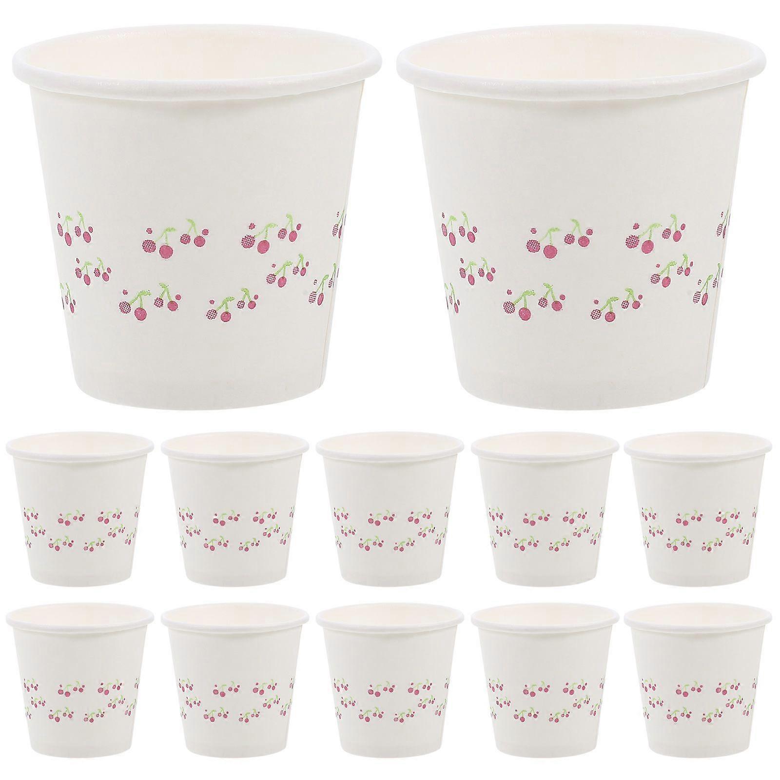 100pcs Small Tasting Cups Paper Cups Beverage Cups Drinking Cups For Tasting 50ml