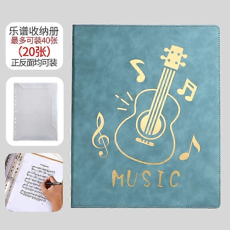 Piano Sheet Music Binder: A4 Music Score Folder With Transparent Sleeves - File Storage Organizer For Student And Musicians