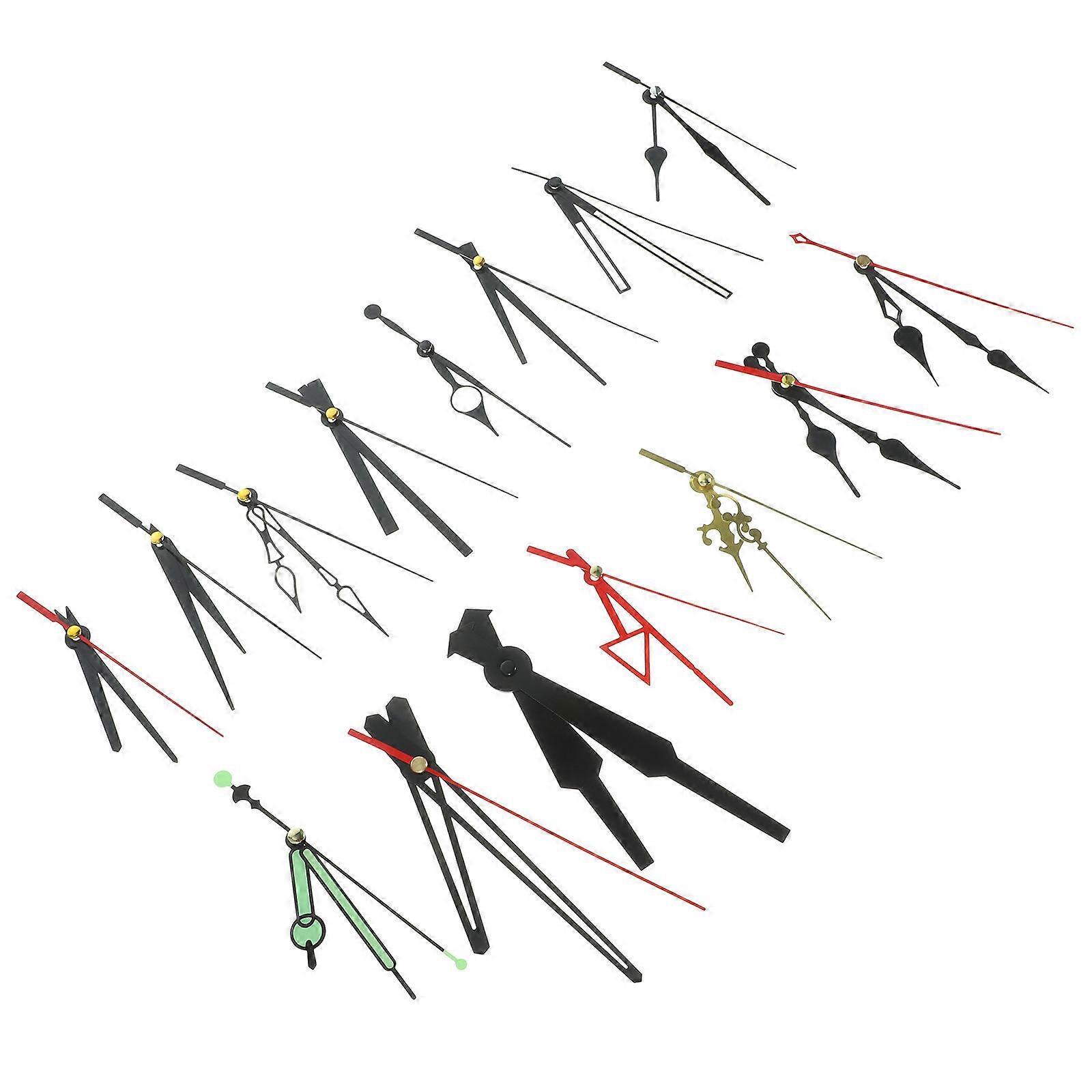 Clock Hand Replacement Kit Wall Clock Manual Assembly Diy Beginners Plastic 15 Sets