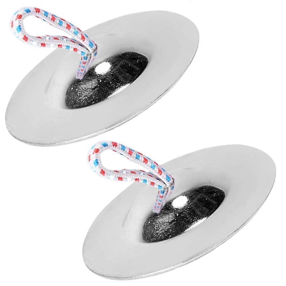 Round Iron Finger Cymbals for Parent-Child Interaction 2Pcs