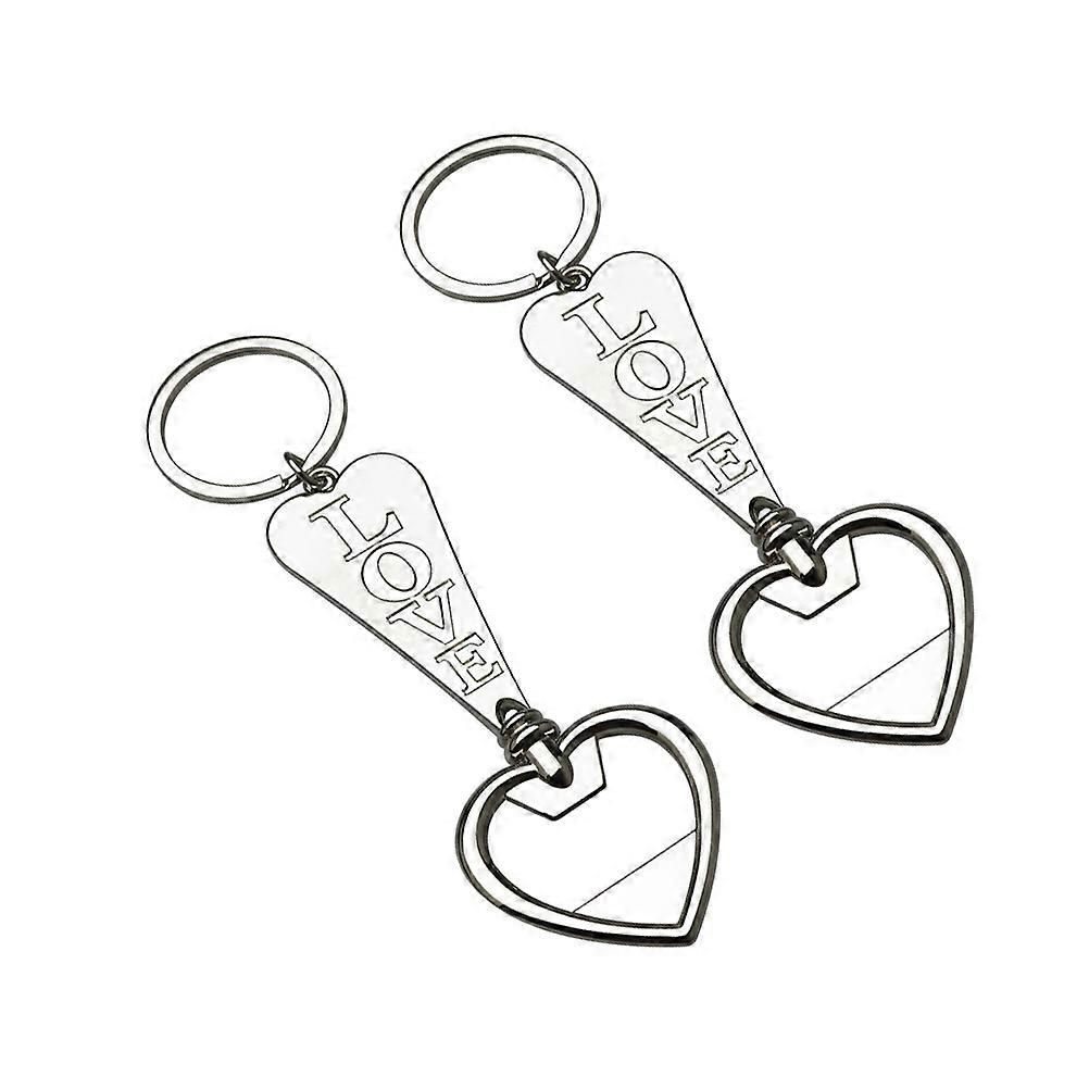 Unique Arrow Shape Bottle Opener With Keychain For Picnic Zinc Alloy Compact Design Opener Gadget 2Pcs