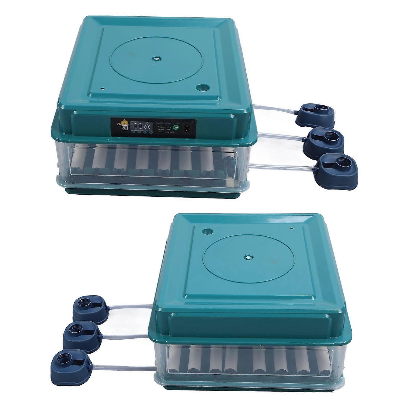 Incubator Green LED Automatic Water Turning Detachable Intelligent Egg Hatching Incubator EU Plug 220V 48