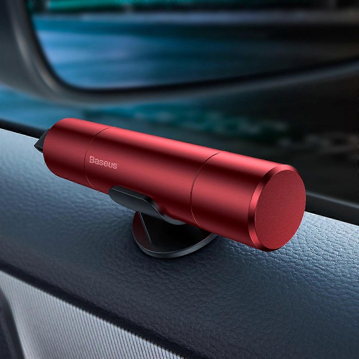 BASEUS Sharp Tool Safety Hammer with Broken Window Cut Seat Belt Function