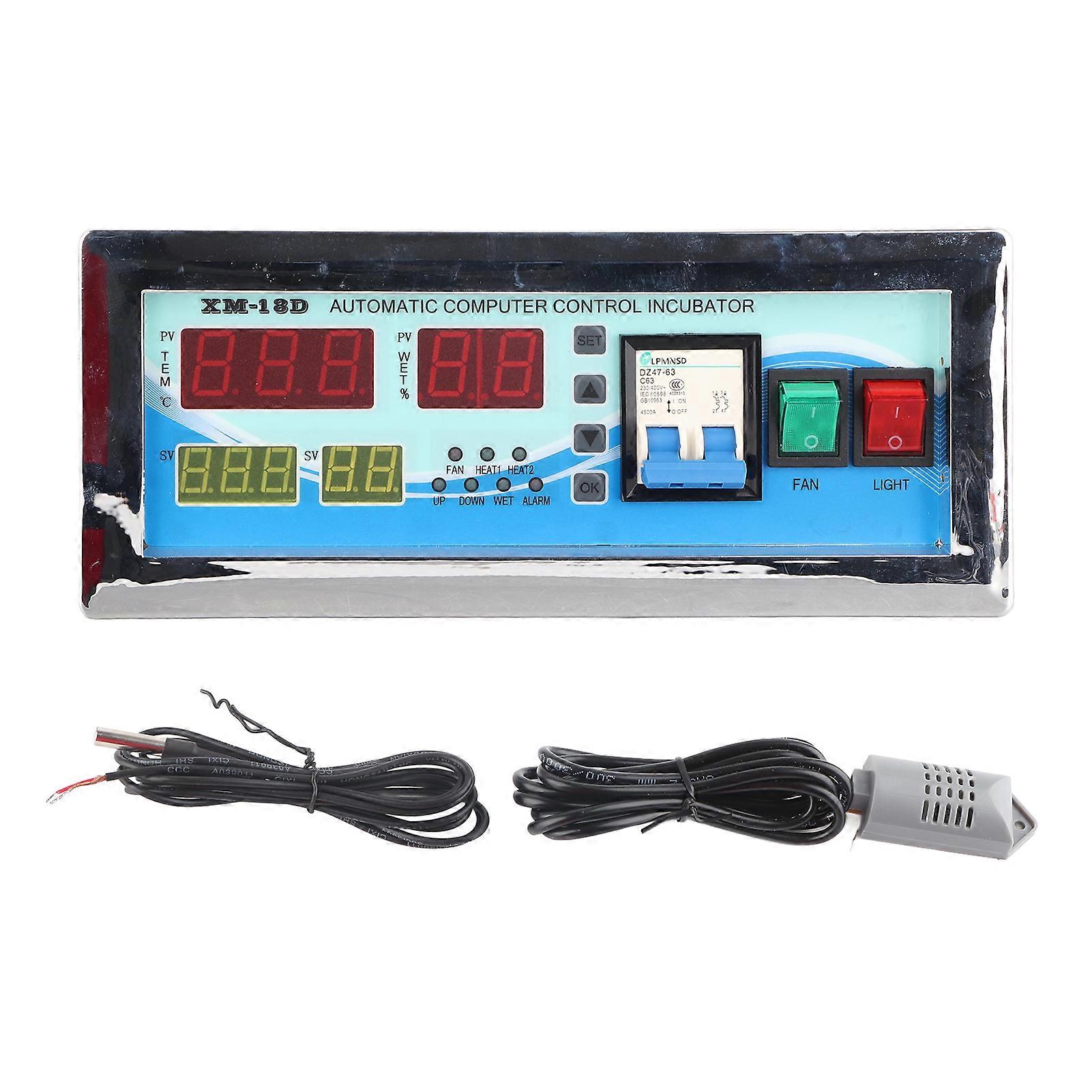 Egg Incubator Controller Automatic Hatcher Temperature and Humidity Thermostat for Hatching Chicken Duck110V