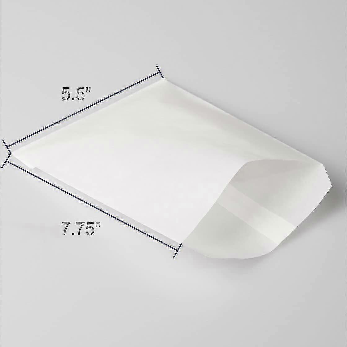 أكياس ورقية مشمع من Glassine 5.5x7.75 بوصة حزمة من 100 كيس زجاجي مسطح مغلفات Glassine ، أكياس ملفات تعريف الارتباط ، أكياس الفشار