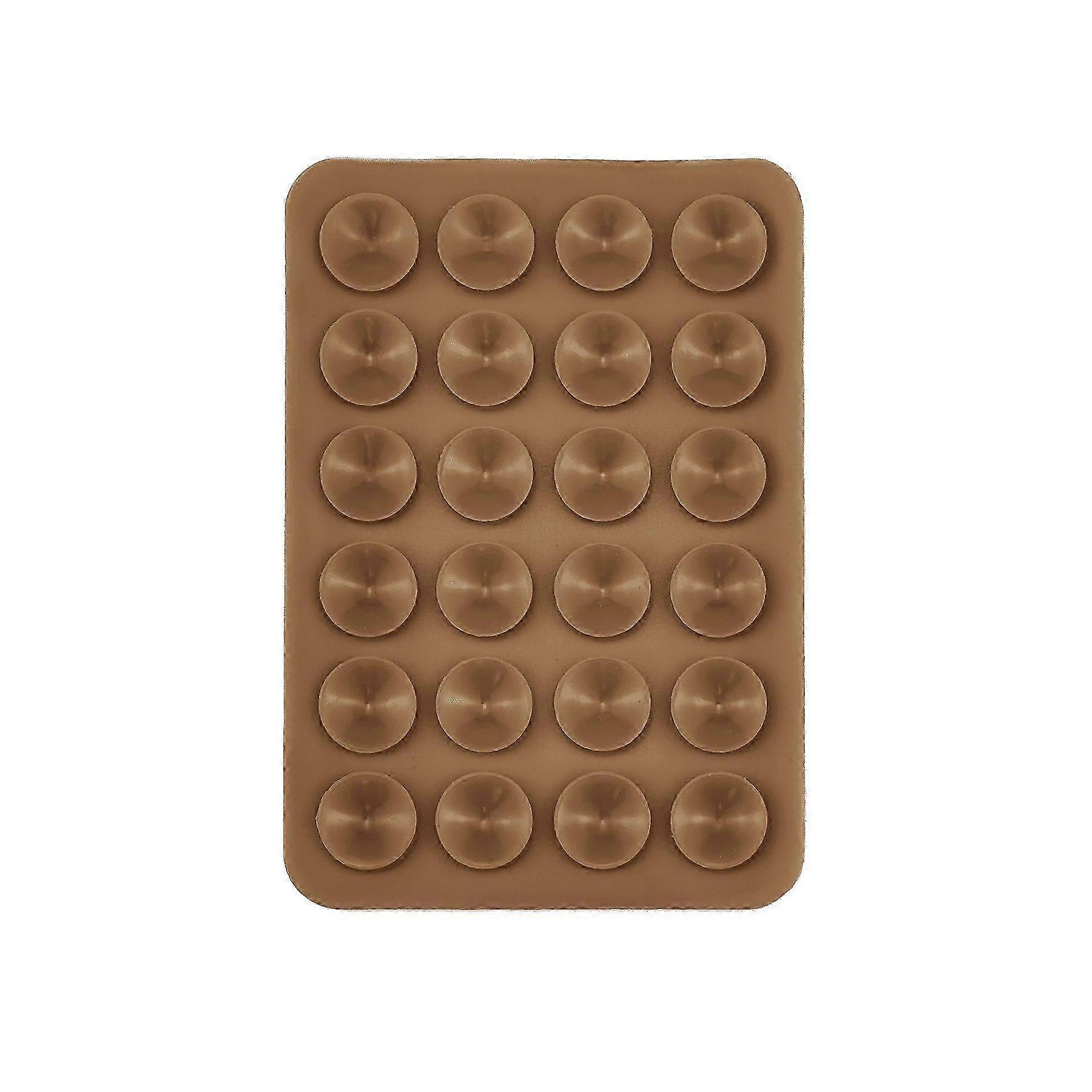 Silicone Suction Pad with Transparent Backing for Phone Fixture and Adhesive Applications