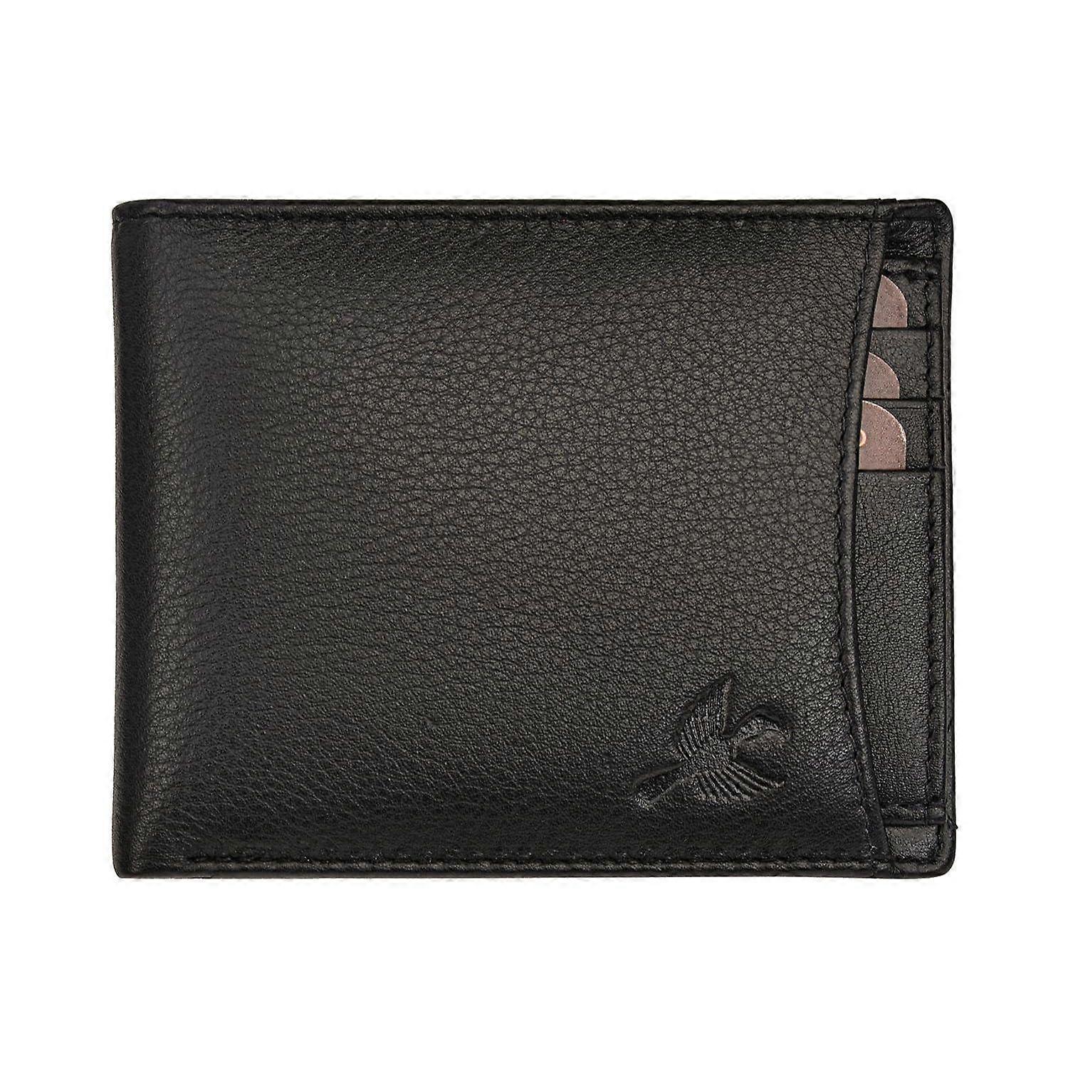 Black Leather Wallet for Men | Wallets Men with RFID Blocking | Mens Wallet Leather