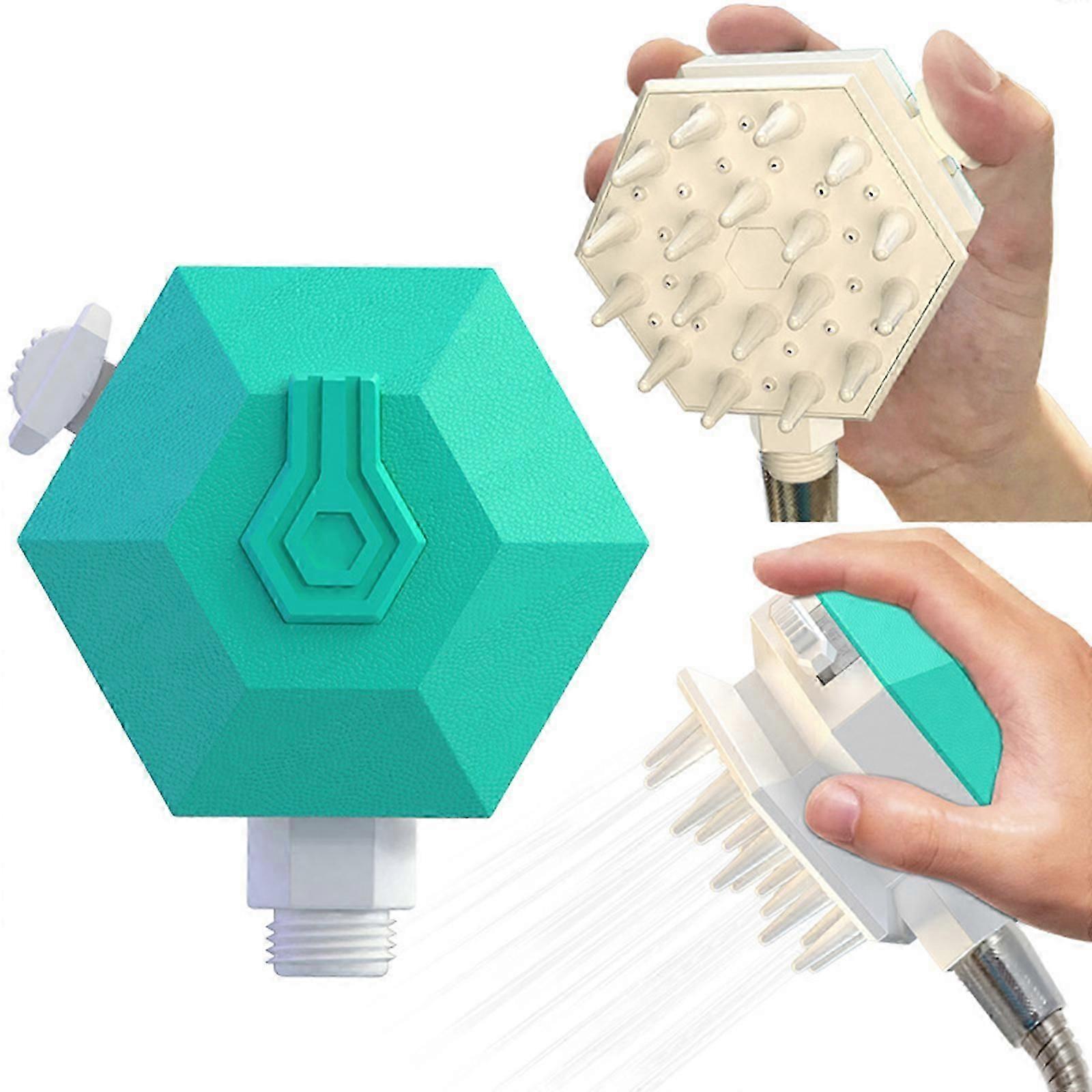Pet Shower Sprayer Head, Pet Bathing Tool, Dog Grooming Combing Massager, Brusher, Sprayer and Scrubber in One