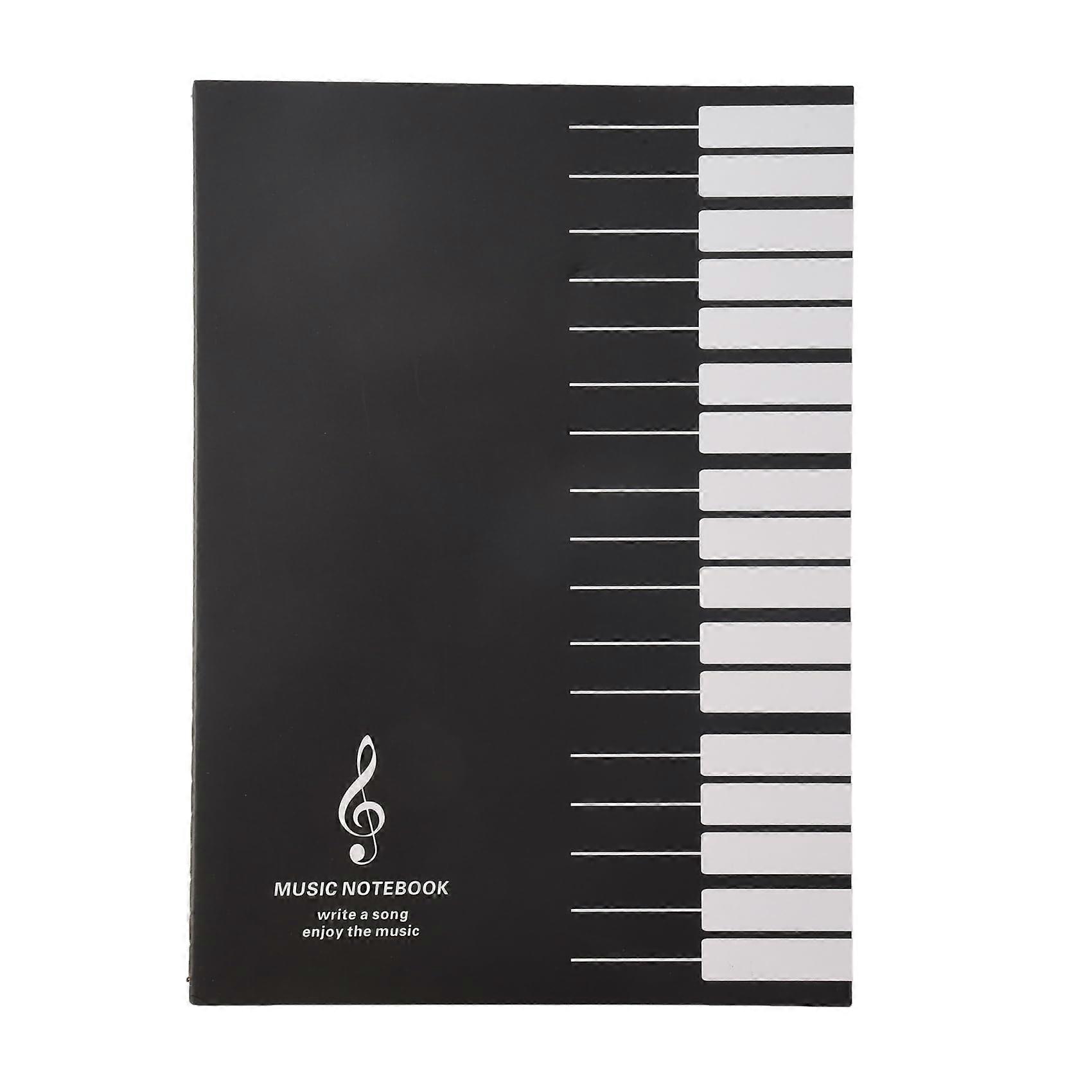Five-Line Music Notebook Staff Paper For Notation A5 Size Sheet Music Practice