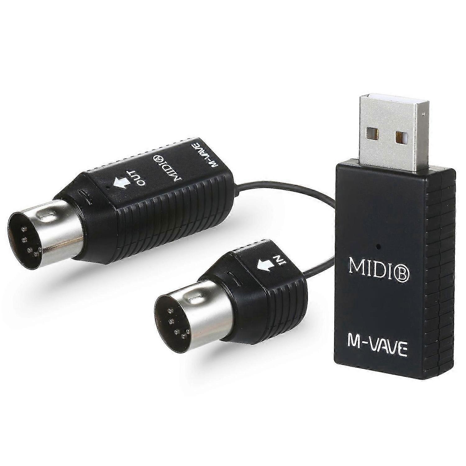 M-VAVE MS1 Mini Wireless Transmission System MIDI System MIDI Wireless Adapter Plug and Play Support for Devices with MIDI Interface