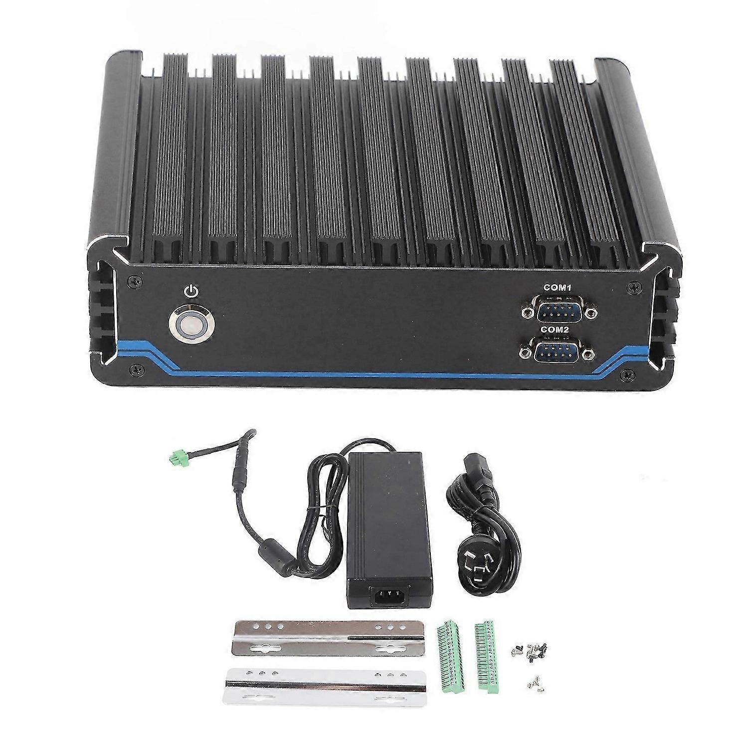 Industrial PC Control Computer 4 Channel POE 2 Core I3 6100U 4G 64G 100240V for Equipment AU Plug
