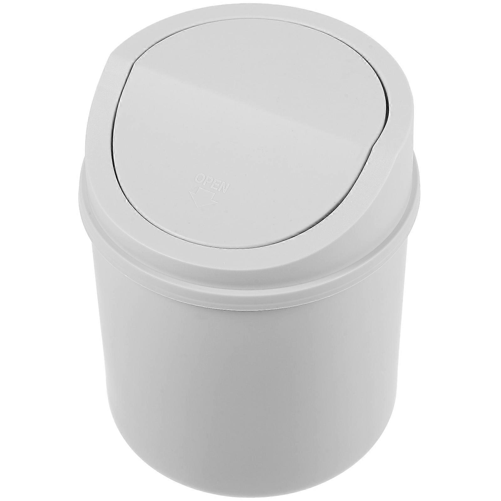 Compact Mini Desktop Trash Can with Lid – Space Saving Garbage Bin for Home, Office, and Dorm Countertops