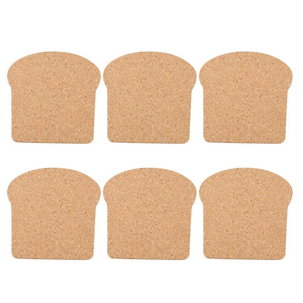 Cork Pads For Coasters Tableware Accessories For Restaurant Use 6Pcs