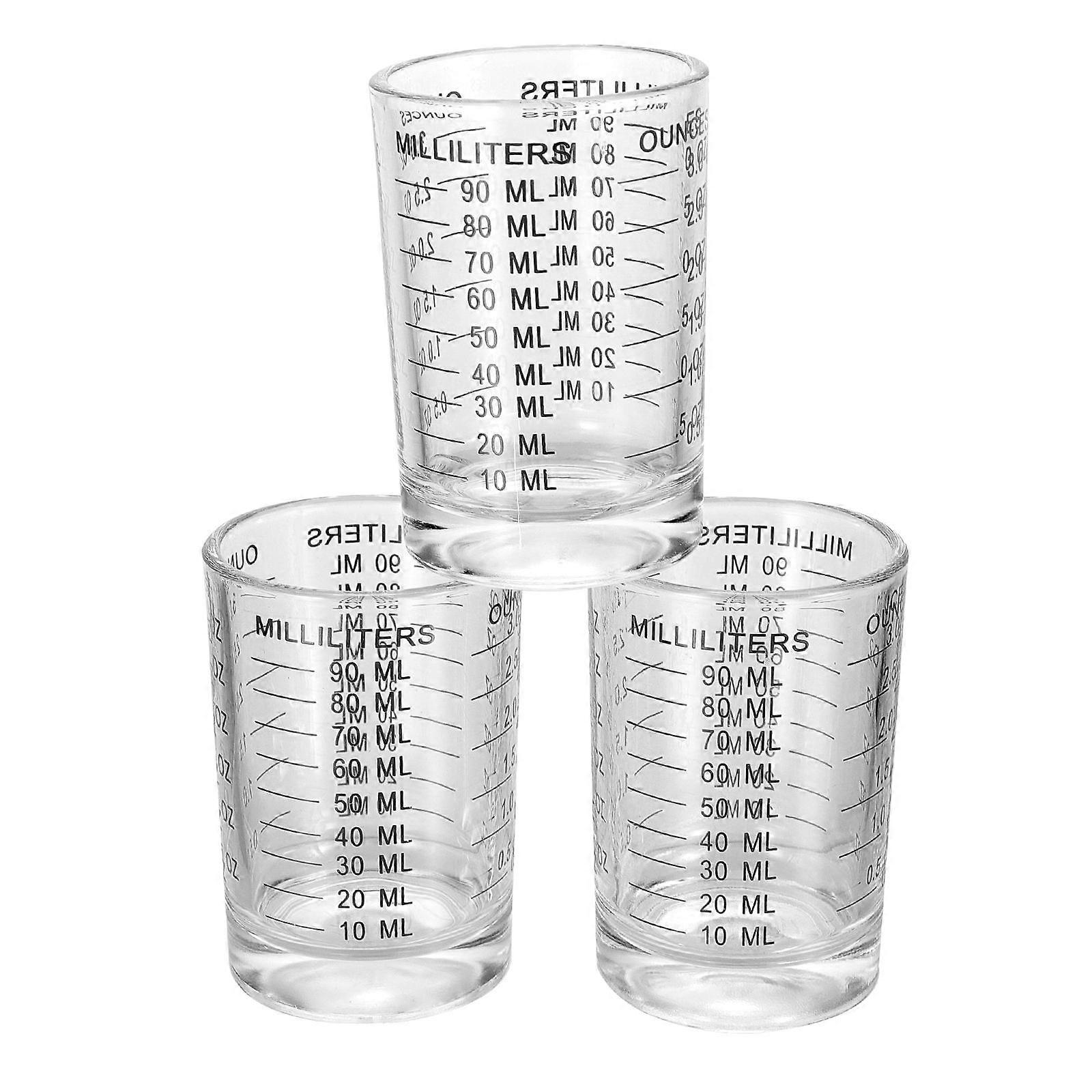 Measuring Cup Glass Home Users Milk Measuring Tool 3Set