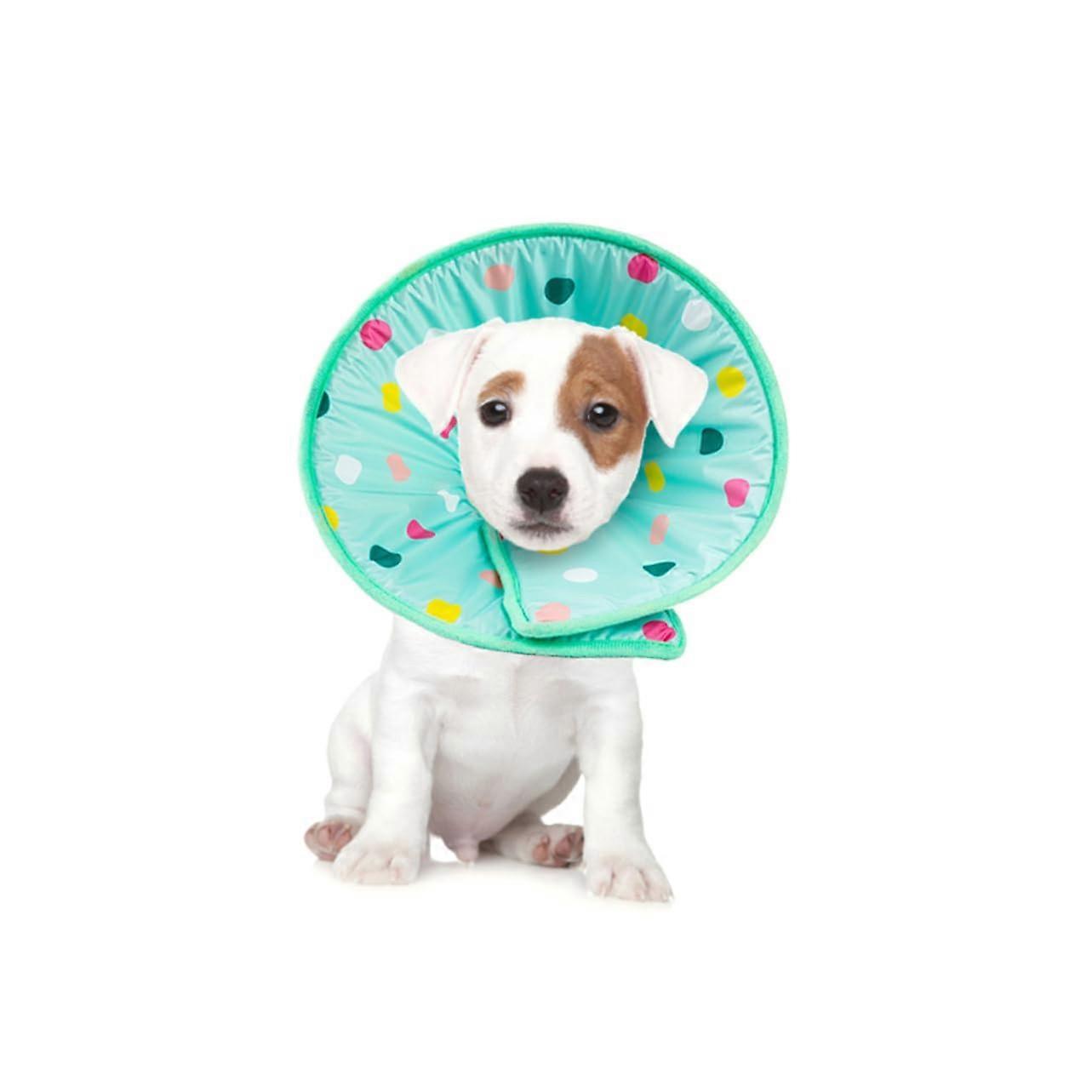 Fabric Dog Collar Elizabethan Pet Necklace Prevents Licking and Scratching Size XL Gentle