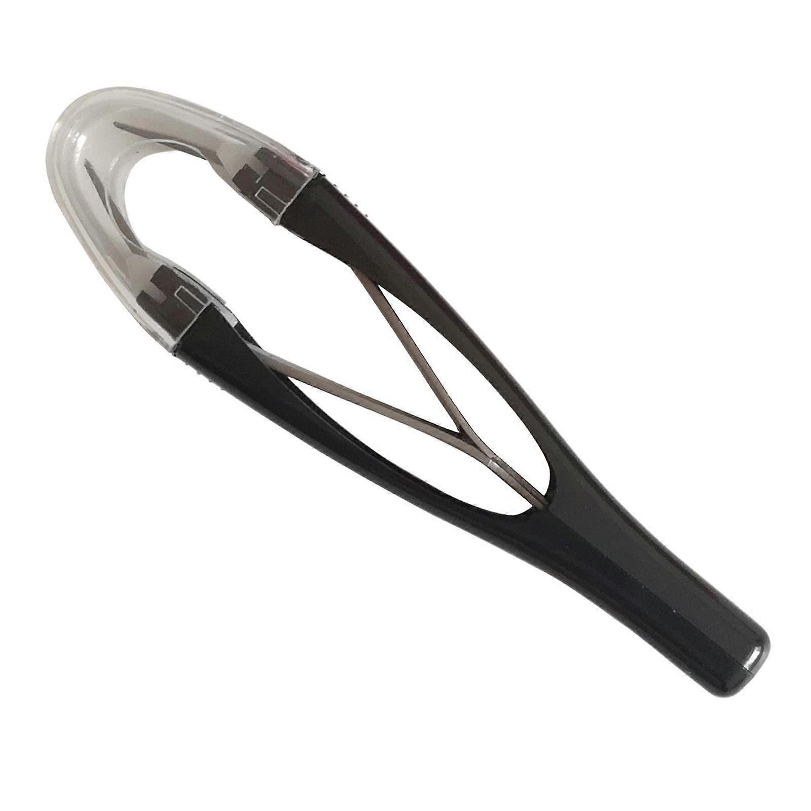 Eyebrow Tweezers With Slanted Tip For Precise Plucking, Black Angled Brow Tweezers For Hair Removal