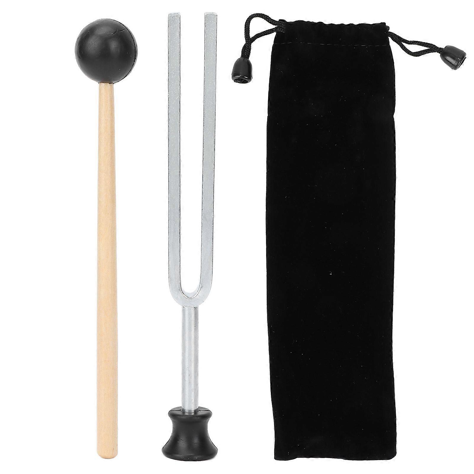 Tuning Fork Virbration Experimental Instrument Musical 256Hz Stainless Steel Resonant Tuning Set with Storage BagYMMR)