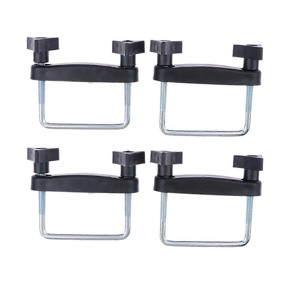 4 PCS Car Roof Rack Basket U-Bolt Clamps Mounting Fitting Kit Universal Luggage Frame Fixing Clip 8C