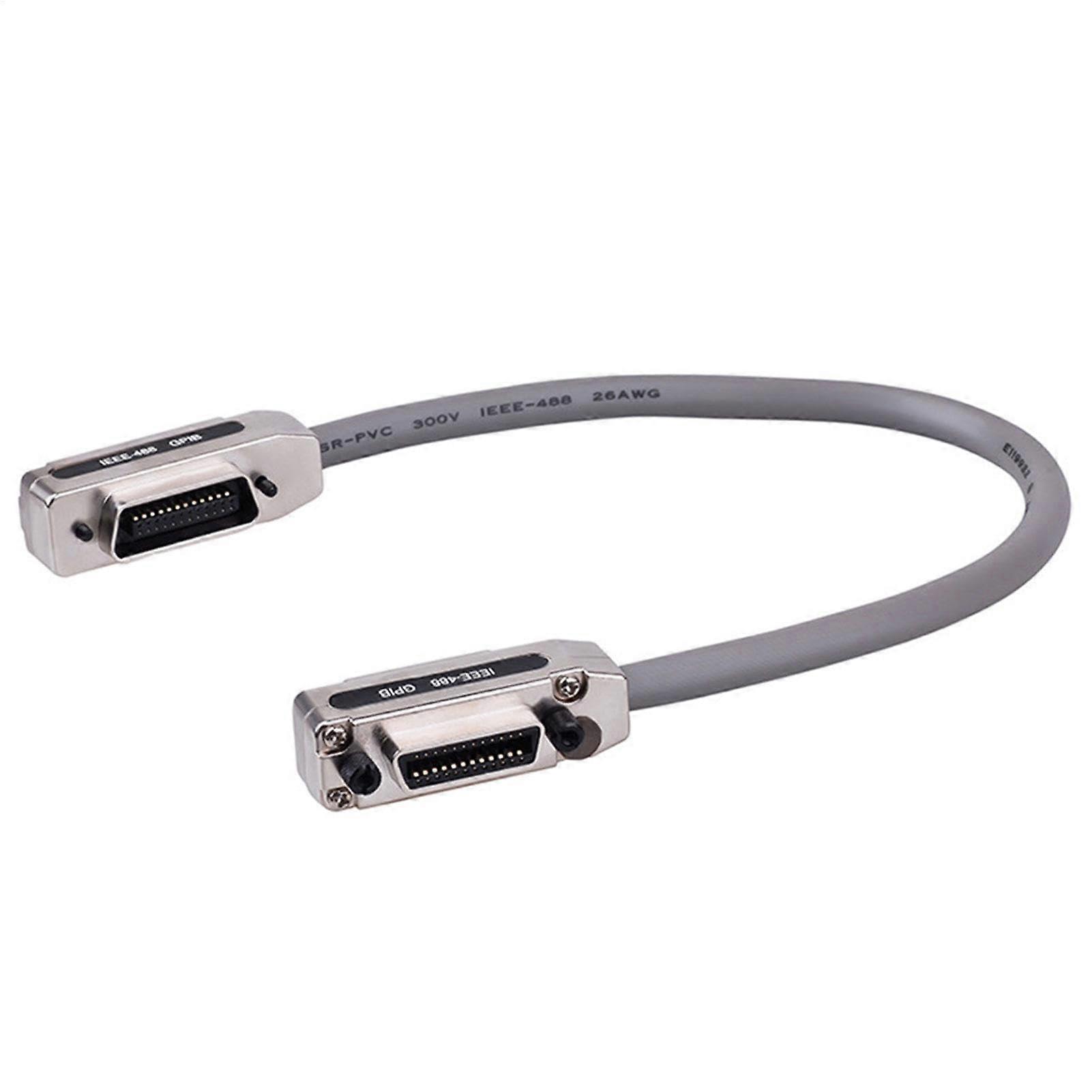 GPIB Extension Cable – Metal Connector Data Cable, PlugandPlay Adapter 1/1.5/2 M IEEE488 PlugtoSocket Cable