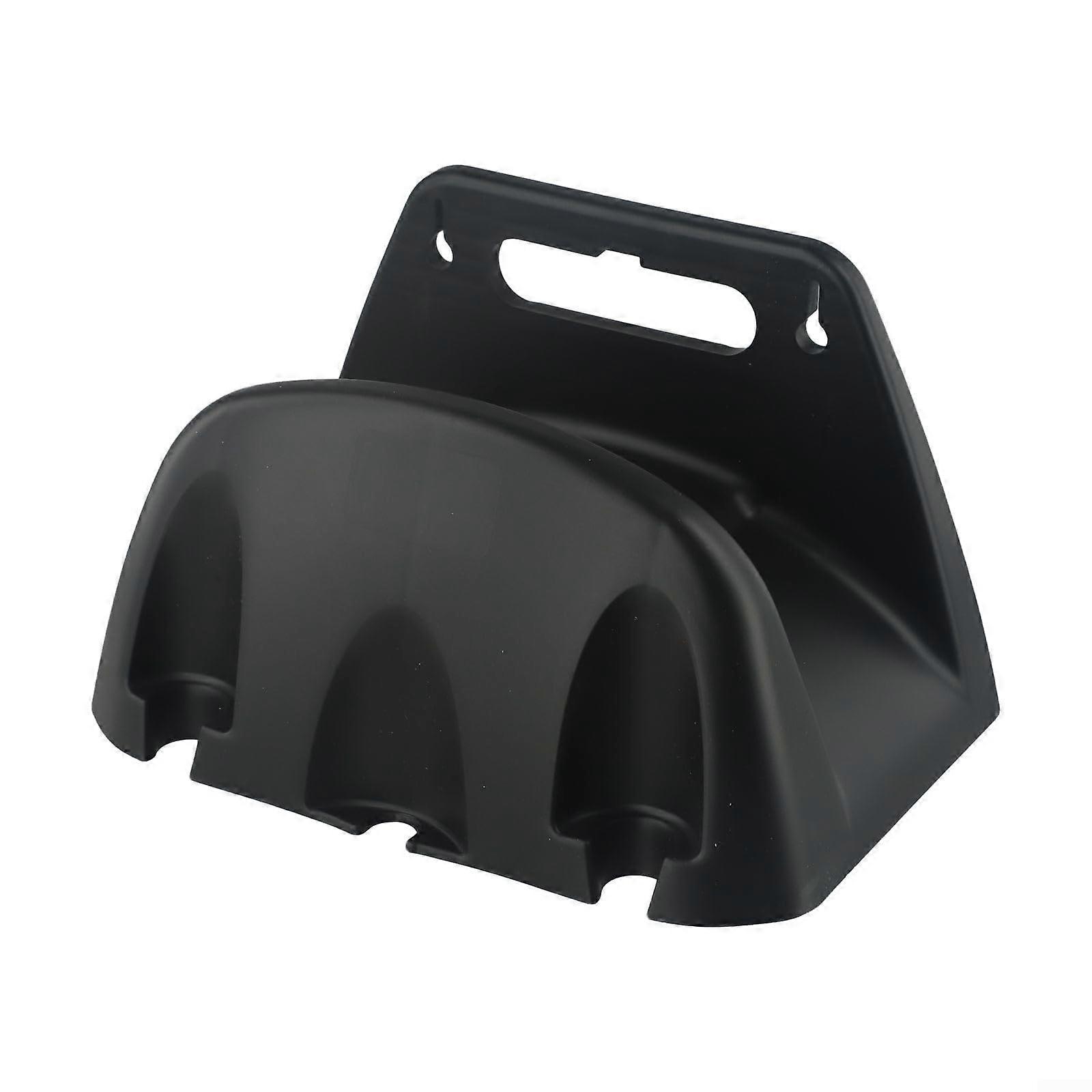 Manage your hoses effortlessly with this heavyduty wall mounting solution that keeps everything tidy (Black).'