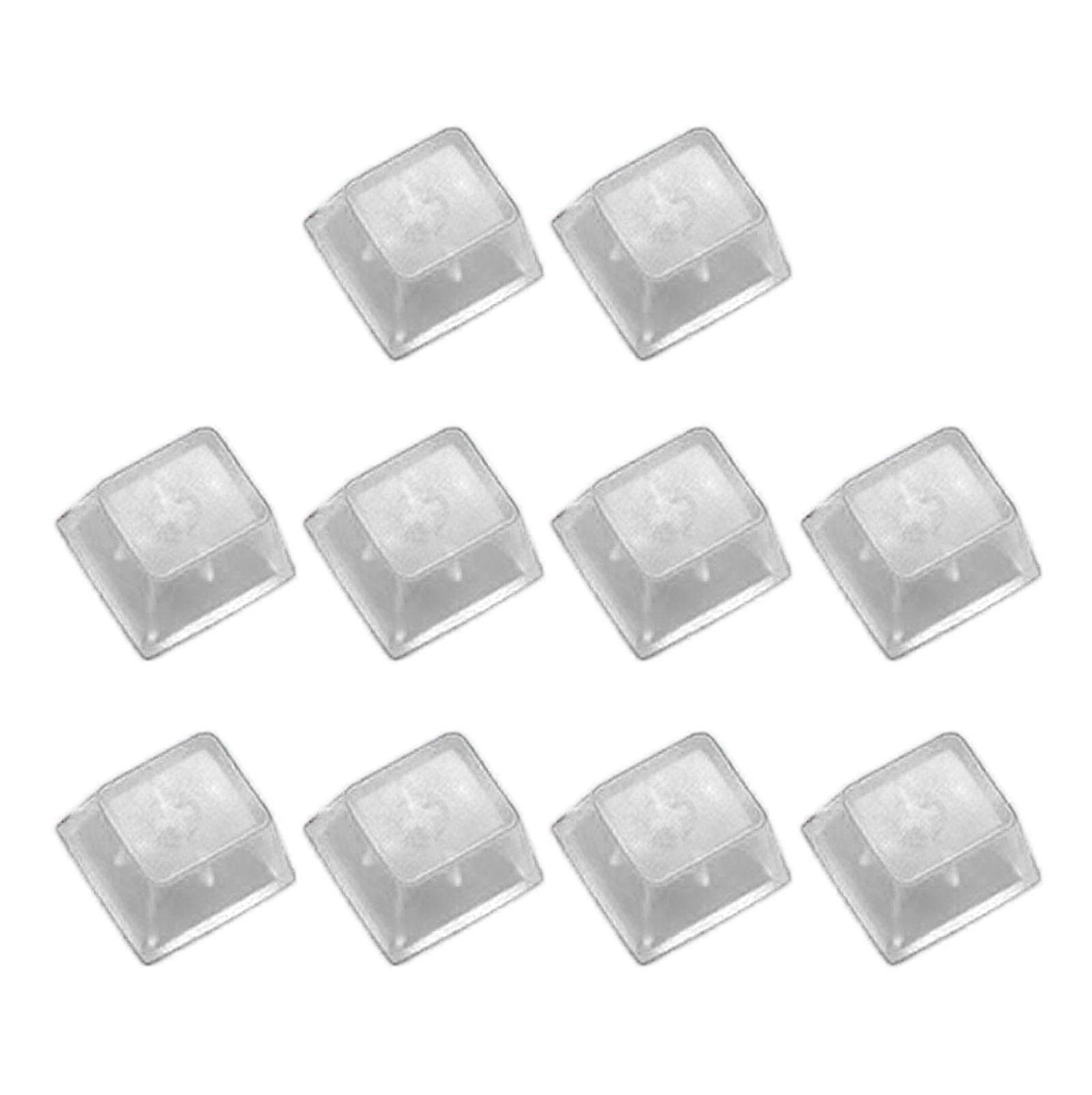 10Pcs PC Blank Clear Transparents Keycap Original Height Keycap for MX Switches Mechanical Keyboards Switches Testers Transparent