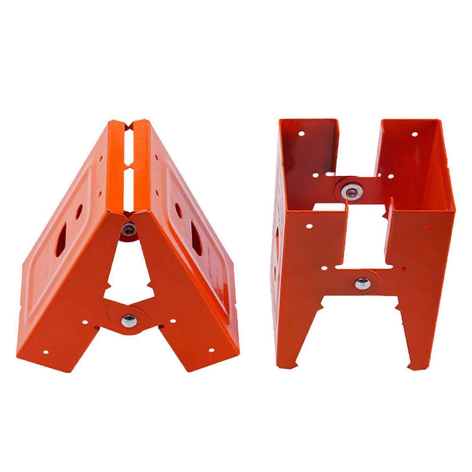 Strong Workbenches Clamp Tool Without Assembly Not Slip Teeth Adjustable Sawhorse Brackets Easy to Use for Woodworking Multicolor