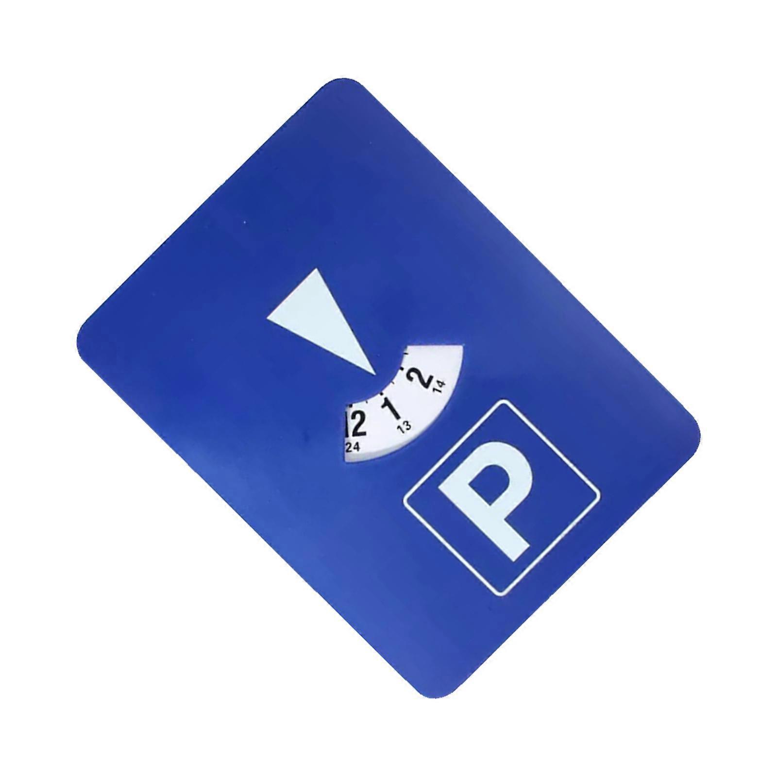 Blue Digital Parking Timer 24 Hour Time Display, Plastic, Timer Electronic Parking Sign Timer Clock Timer Card Multicolor