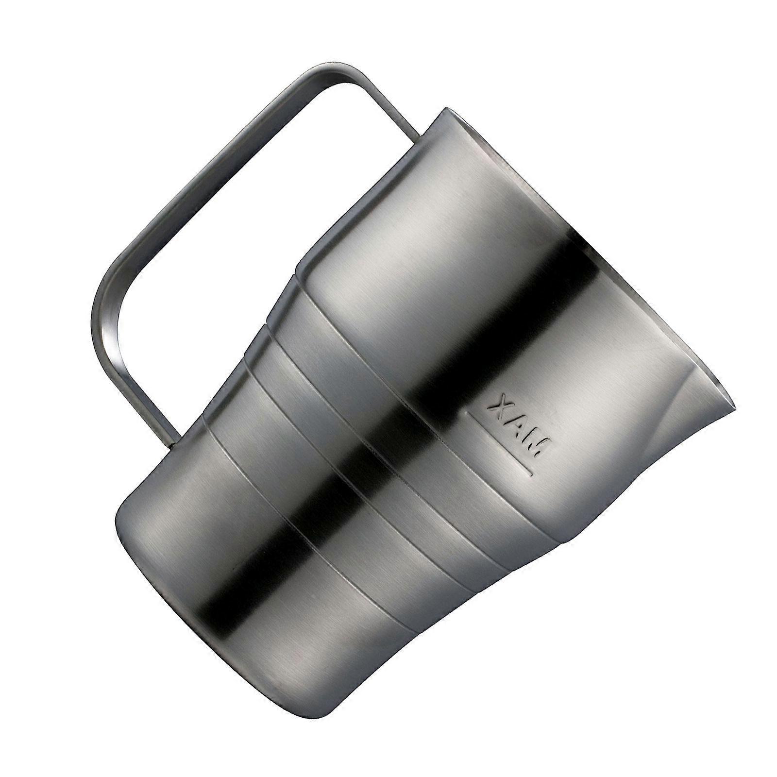 Large Capacity Milk Steaming Cup with Ergonomic Handle Stainless Steel Frothing Pitcher with Measurement Marks Multicolor