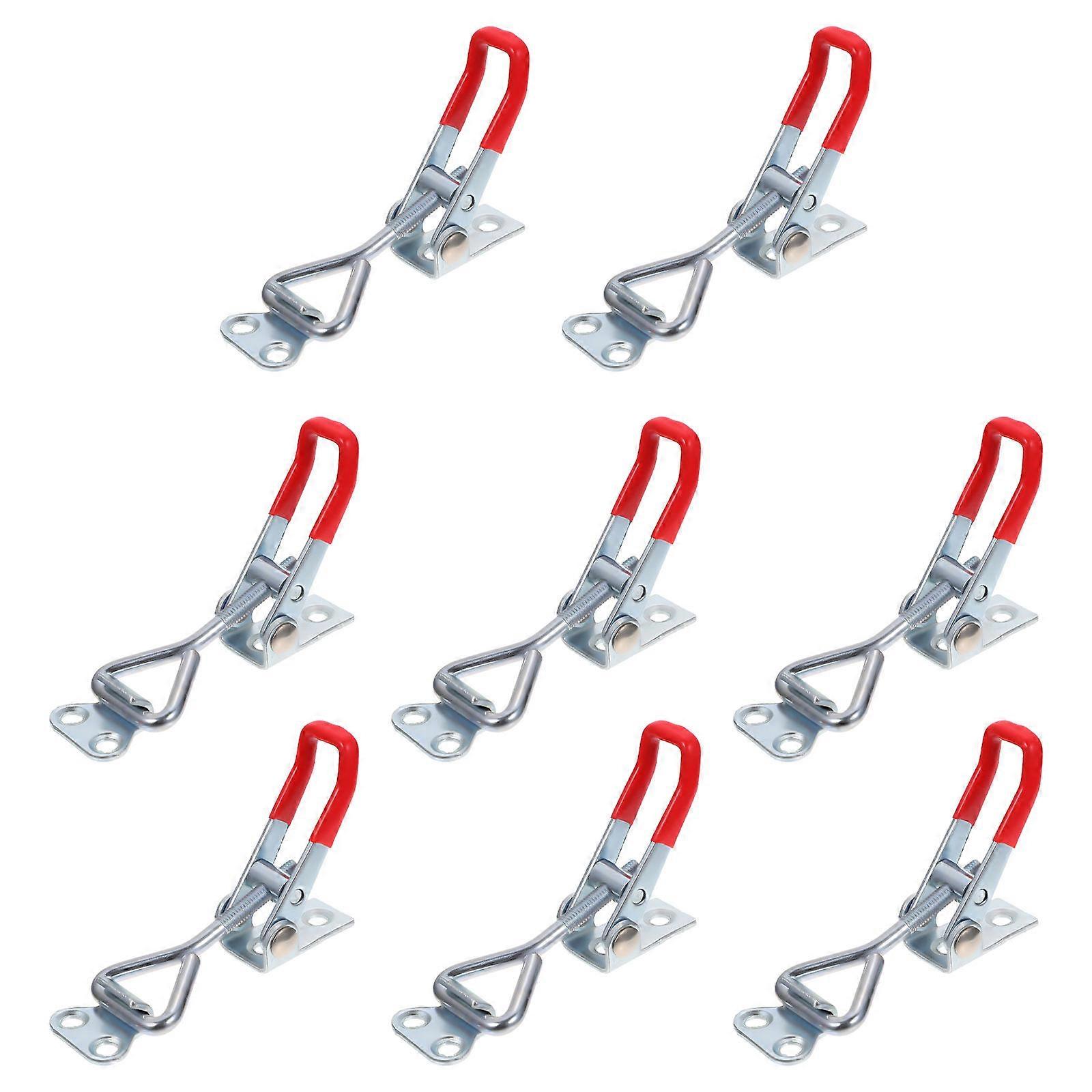 Toggle Clamp Latches Adjustable Heavy Duty Storage Boxes Galvanized Iron 8Pcs