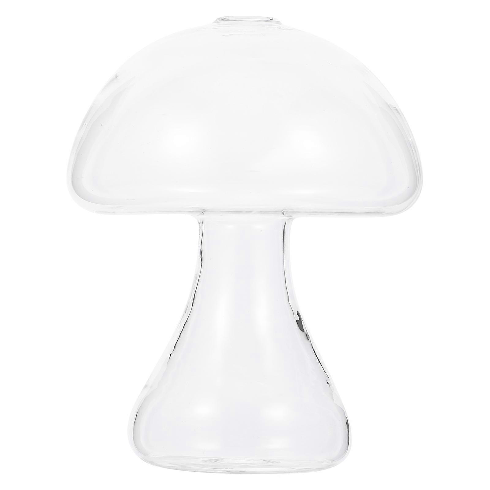Mushroom Looking Vase Hydroponics Flower Pot Creative Shape Design for Living Room Desktop Propagation Station 1Pack