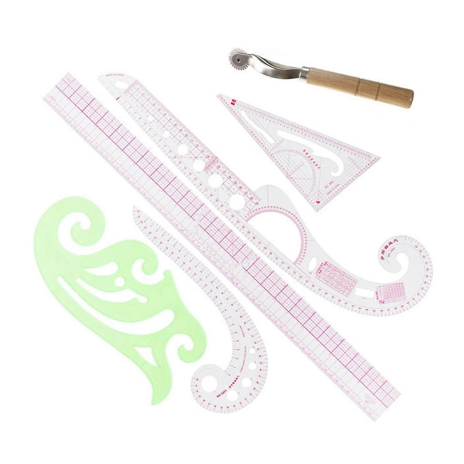 The ThreeLegged Ruler Fashion Metric Ruler Set French Curve Pattern Grading Tool